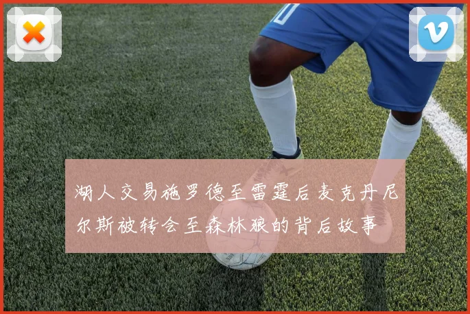 湖人交易施罗德至雷霆后麦克丹尼尔斯被转会至森林狼的背后故事
